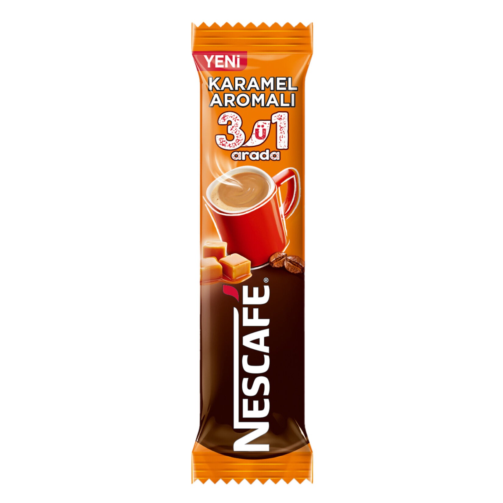 Nescafe 3 in 1 Caramel-Flavored (3'ü 1 Arada Karamel Aromalı) 17.7g