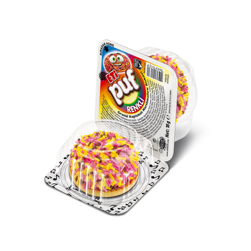 Eti Puf Rainbow Marshmallow Biscuit (Renkli) 18g
