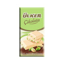 Ülker Pistachio White Chocolate (Çikolata Fıstık Parçalı Beyaz) 77g