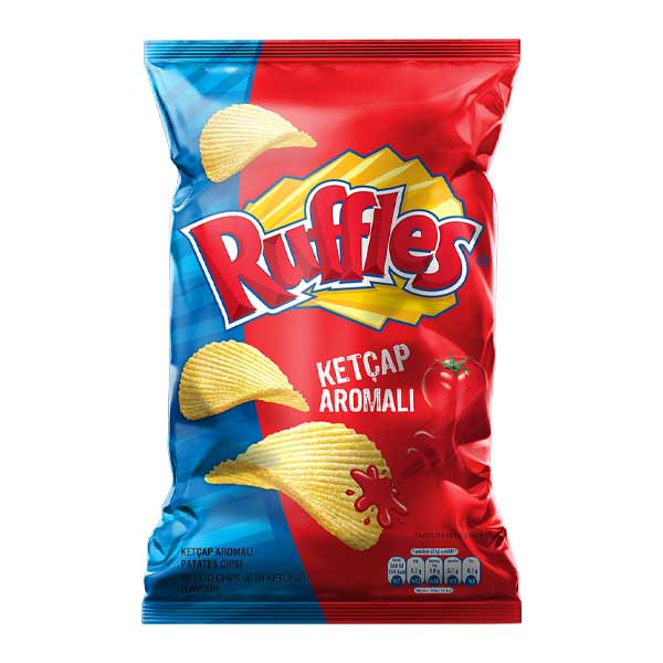 Ruffles Ketchup Potato Chips (Cips Patates Ketçap) 107g