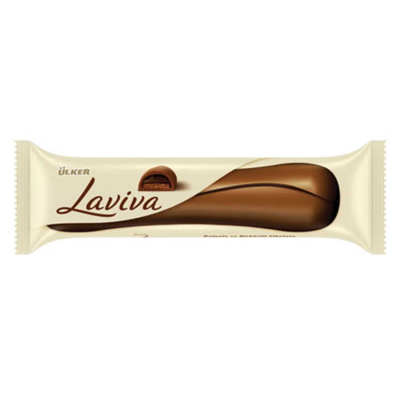 Ülker Laviva Chocolate Biscuit (Dolgu Ve Bisküvi Çikolata) 35g