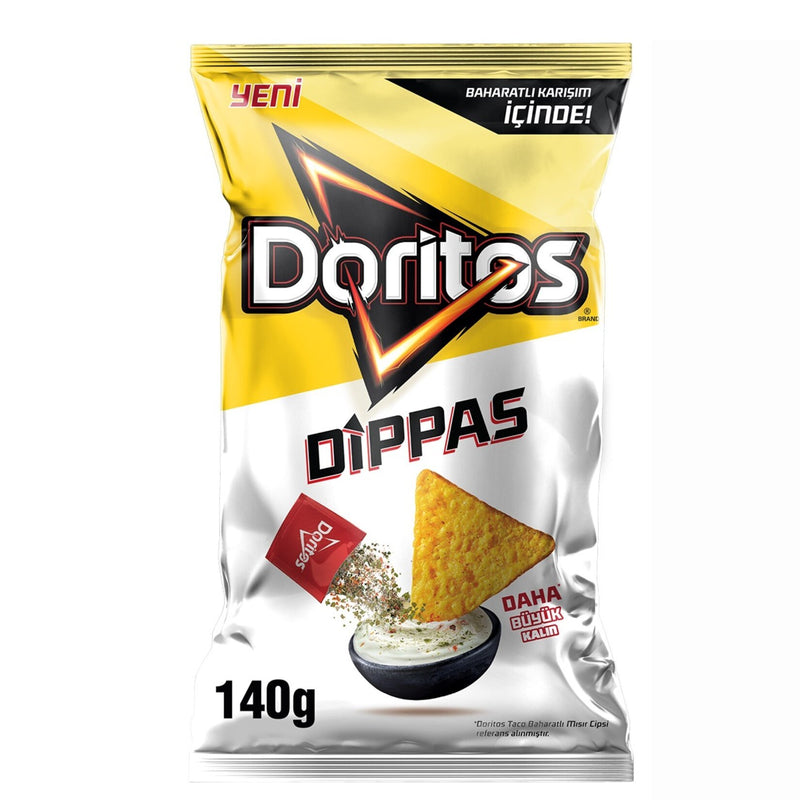 Doritos Dippas Corn Chips (Doritos Dippas Sade Mısır Cipsi) 140g