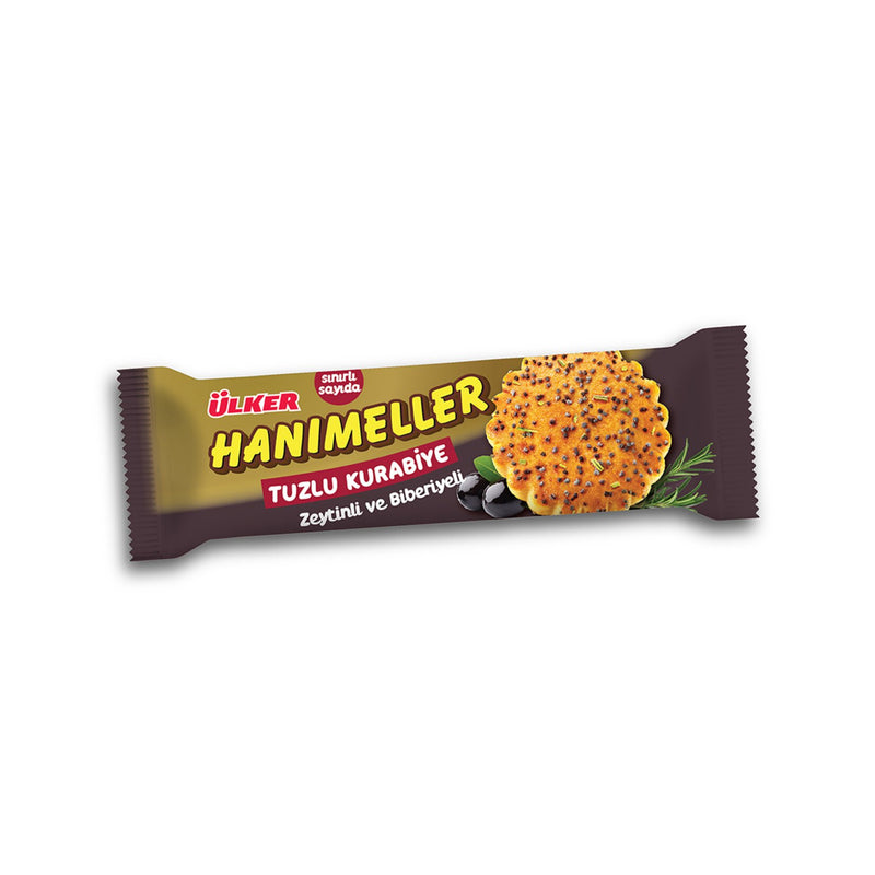 Hanımeller Salted Cookies with Olives and Rosemary (Zeytinli Biberiyeli Tuzlu Kurabiye) 81g