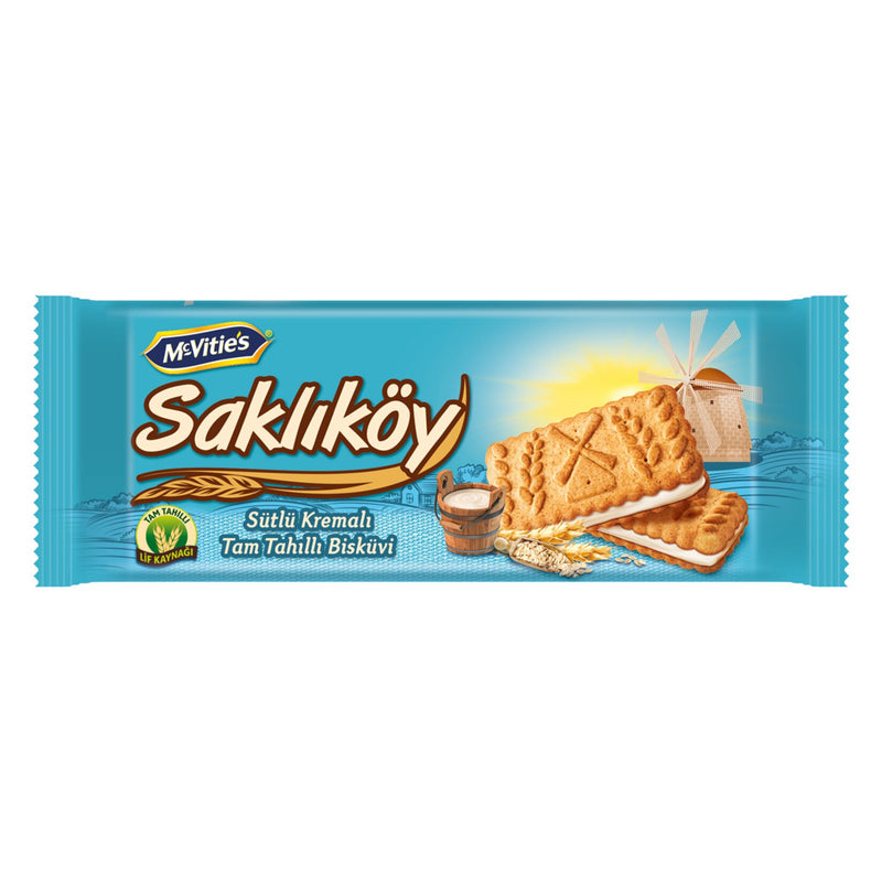 Ülker Saklıköy Milk Cream Biscuit (Sütlü Kremalı Bisküvi) 100 G