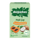 Doğadan Green Tea Papaya & Coconut 18-pack (Yeşil Çay Papaya & Hindistan Cevizli) 23g