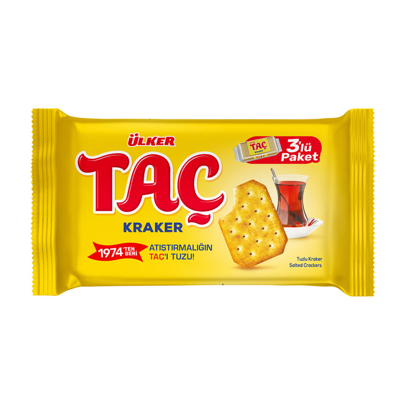 Ülker Taç Crackers 3-Pack (Kraker 3'lü Paket) 228g