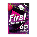 First 60 Dk Infinity Strawberry Lime Flavored Filled Dragee Chewing Gum (Çilek Lime Aromalı Dolgulu Draje Sakız) 19g