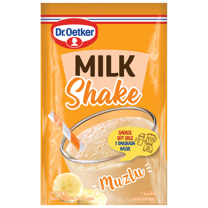Dr.Oetker Milkshake Banana Powder Mix (Toz Karışımı Muzlu) 20g