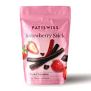Patiswiss Dark Chocolate Coated Strawberry Sticks (Bitter Çikolata Kaplı Çilek Çubuğu) 80g