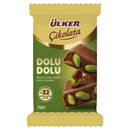Ülker Chocolate Filled with Pistachios (Çikolata Dolu Dolu Antep Fıstıklı) 77g