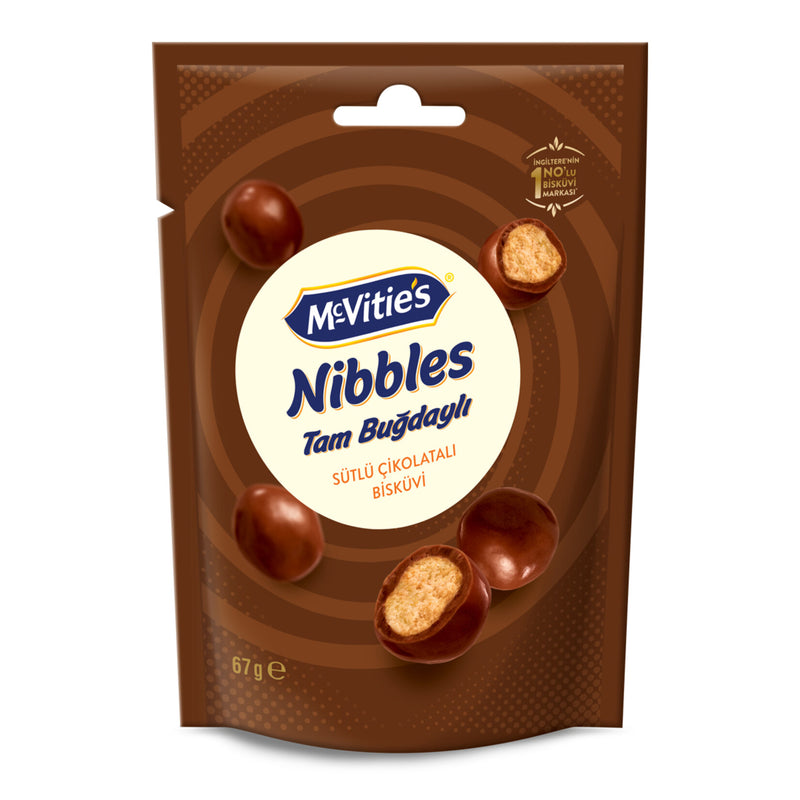 McVitie's Milk Chocolate Covered Snack Biscuits (Sütlü Çikolata Kaplı Atıştırmalık Bisküvi) 67g