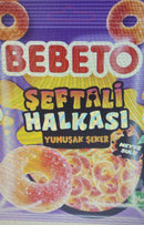 Bebeto Peach Ring Soft Candy (Şeftali Halkası Yumuşak Şeker) 80g