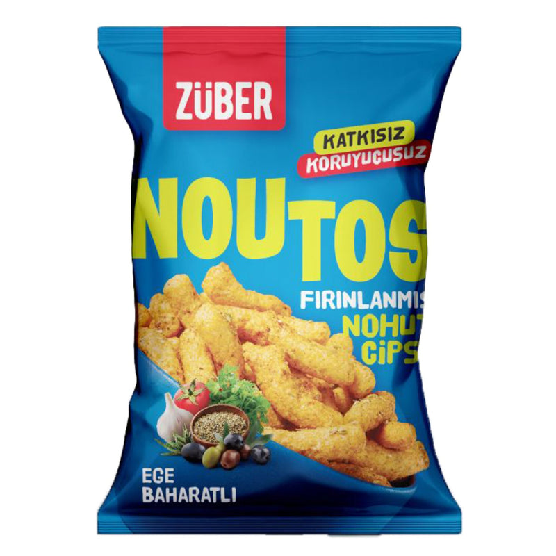 Züber Noutos Baked Chickpea Chips Aegean Spices (Fırınlanmış Nohut Cipsi Ege Baharatları) 55g