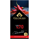 Glories 70% Cocoa, Chili Pepper, Dark Chocolate (Kakao Acı Biber Bitter Çikolata) 100g