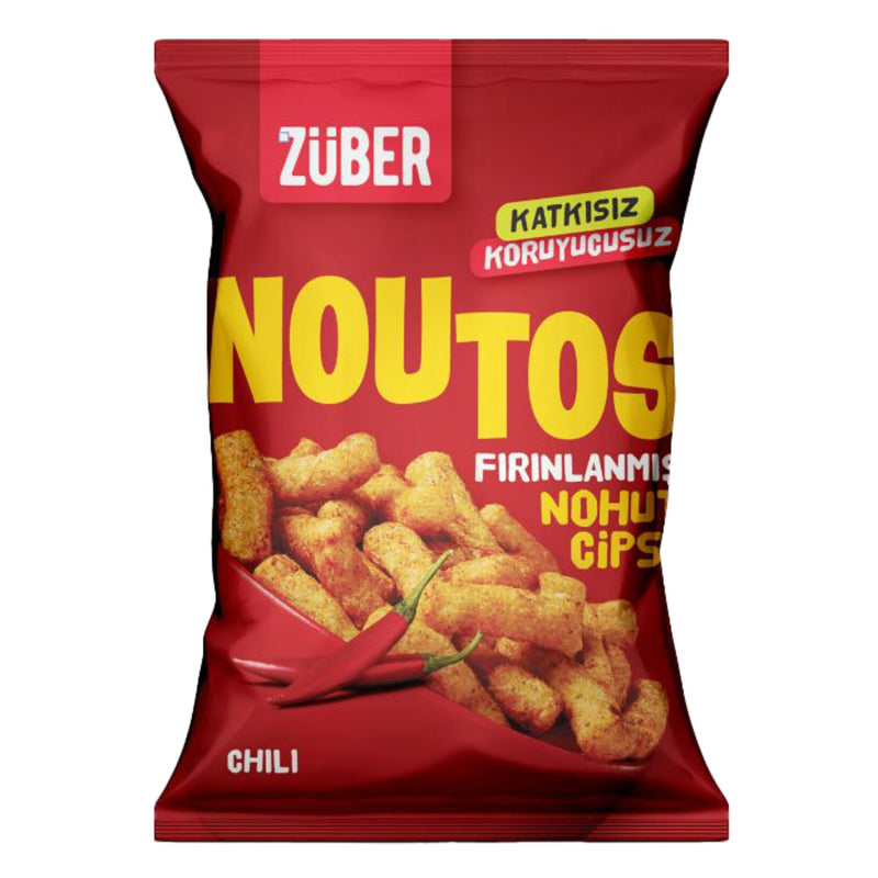 Züber Noutos Baked Chickpea Chips Chili (Fırınlanmış Nohut Cipsi) 55g