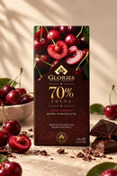 Glories 70% Dark Chocolate with Sour Cherry (Vişneli Bitter Çikolata) 100g