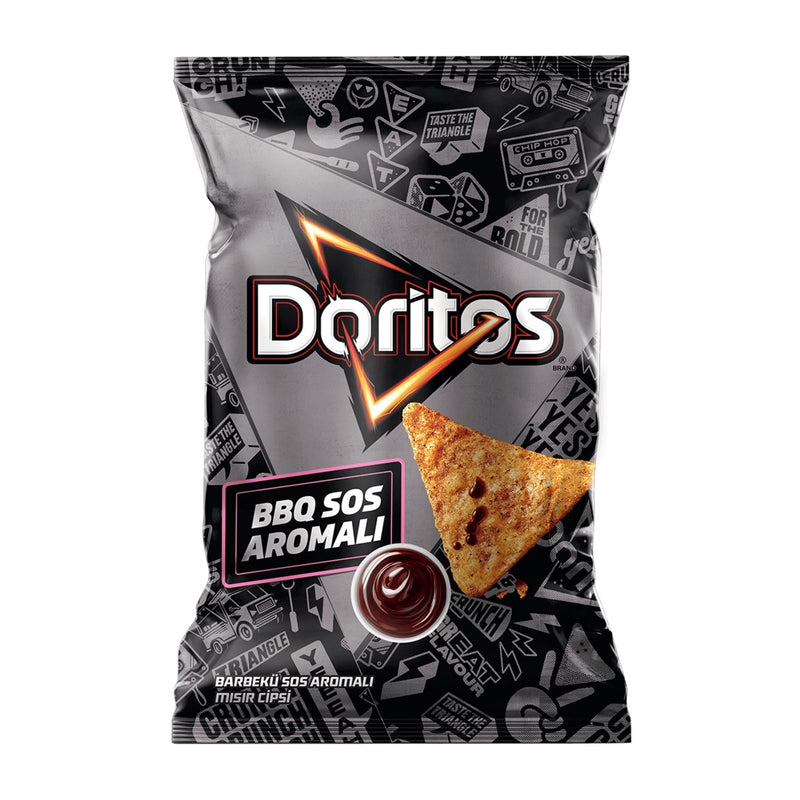 Doritos Barbecue Sauce Flavored Corn Chips (Barbekü Sos Aromalı Mısır Cipsi) 115g