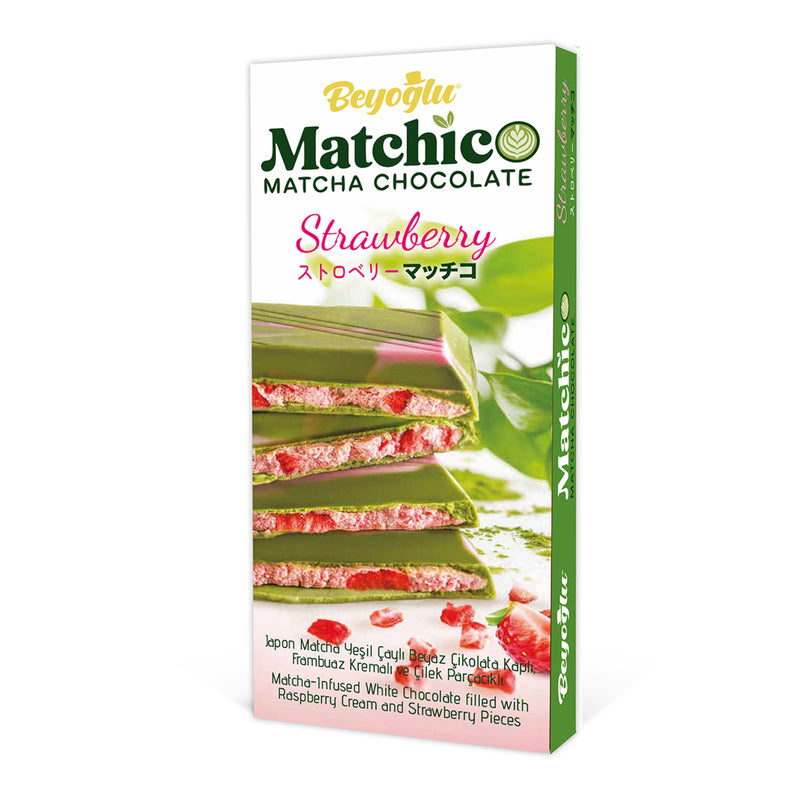 Beyoğlu Matchiko Matcha Strawberry Çikolata 95g