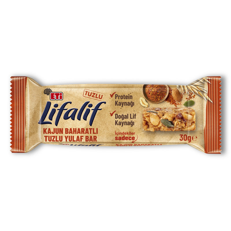 Eti Lifalif Salty Bar Cajun Spicy (Tuzlu Bar Kajun Baharatlı) 30g