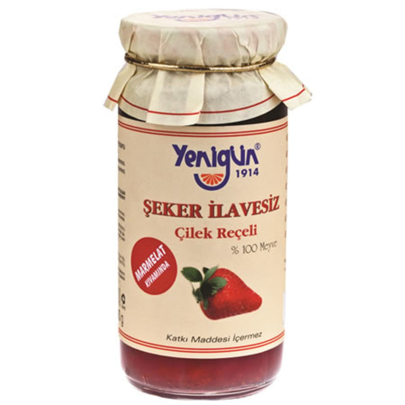 Yenigün Sugar-free Strawberry Jam (Şeker İlavesiz Çilek Reçeli) 290g