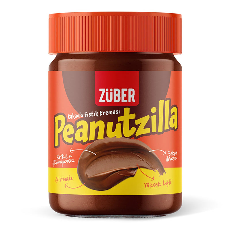Züber Peanutzilla Cocoa Peanut Cream (Kakaolu Fıstık Kreması) 315g
