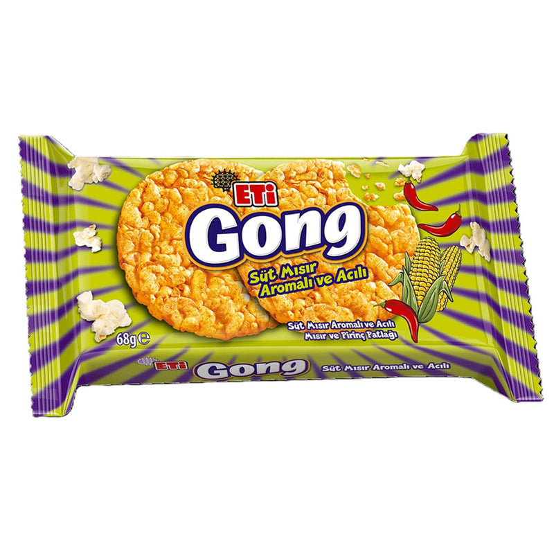 Eti Gong Milk Corn & Spicy (Süt Mısır & Acılı) 68g