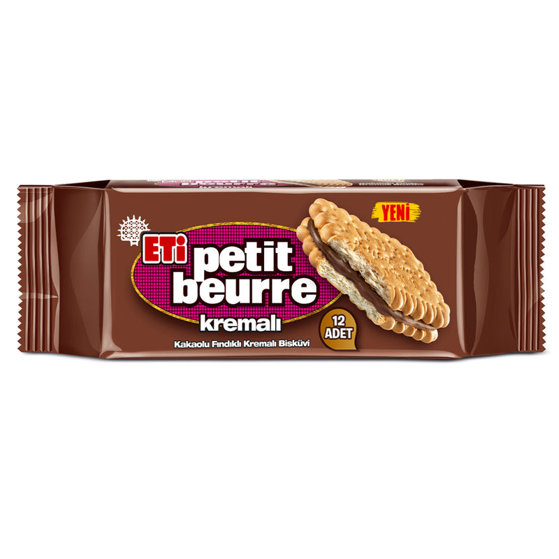 Eti Petit Beurre with Cocoa Cream(Kakao Kremali) 270g
