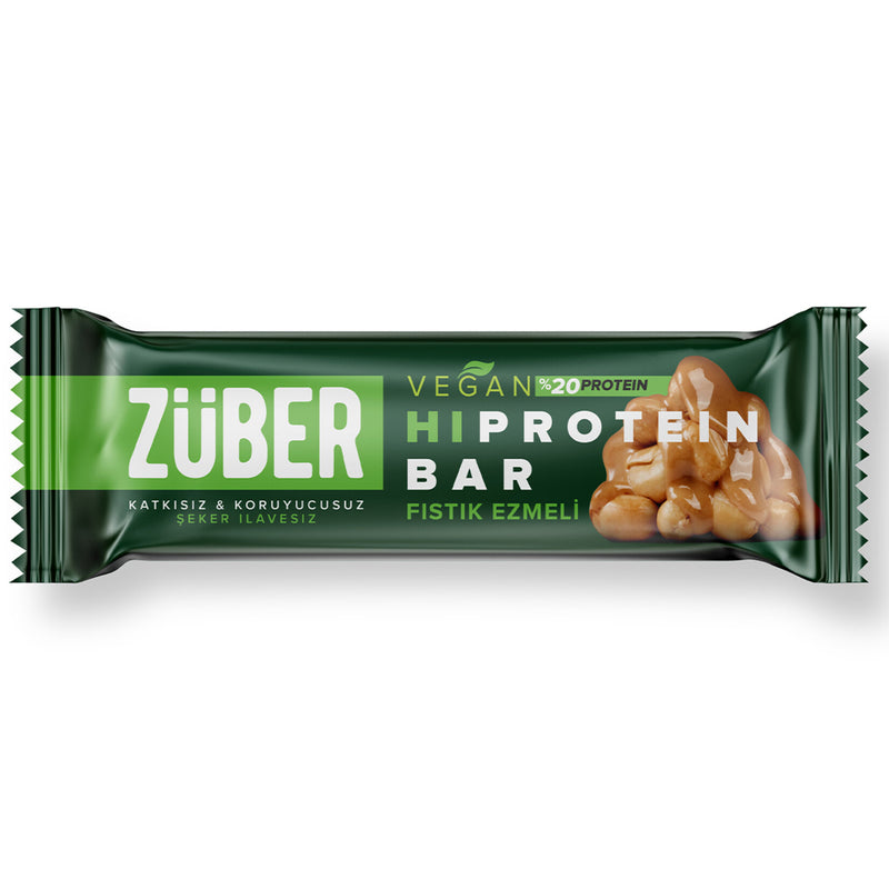 Züber Peanut Butter Vegan Protein Bar (Fıstık Ezmeli) 45g