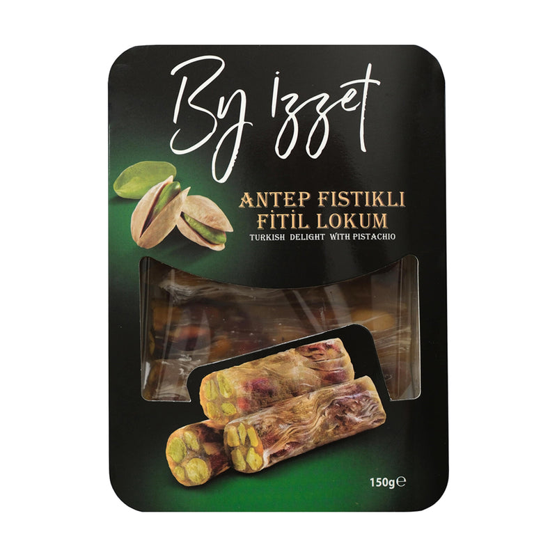 By İzzet Pistachio Wick Turkish Delight (Antep Fıstıklı Fitil Lokum) 150g