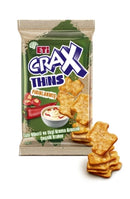 Eti Crax Thins Sweet Pepper Sour Cream (Tatlı Biber Ekşi Krema) 35g