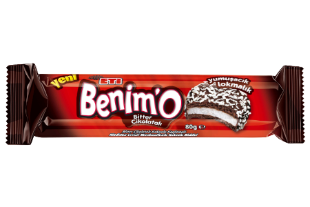 Eti Benim'o Dark Chocolate Covered Biscuit (Bitter Çikolata Kaplı Bisküvi) 80g