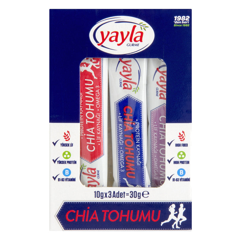 Yayla Gurme Chia Seed Bars (Chia Tohumu) 3X10g