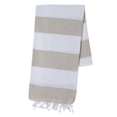 Turkish Bath Cloth White/Beige (Hamam Peştemal Tenedos - Beyaz / Bej)