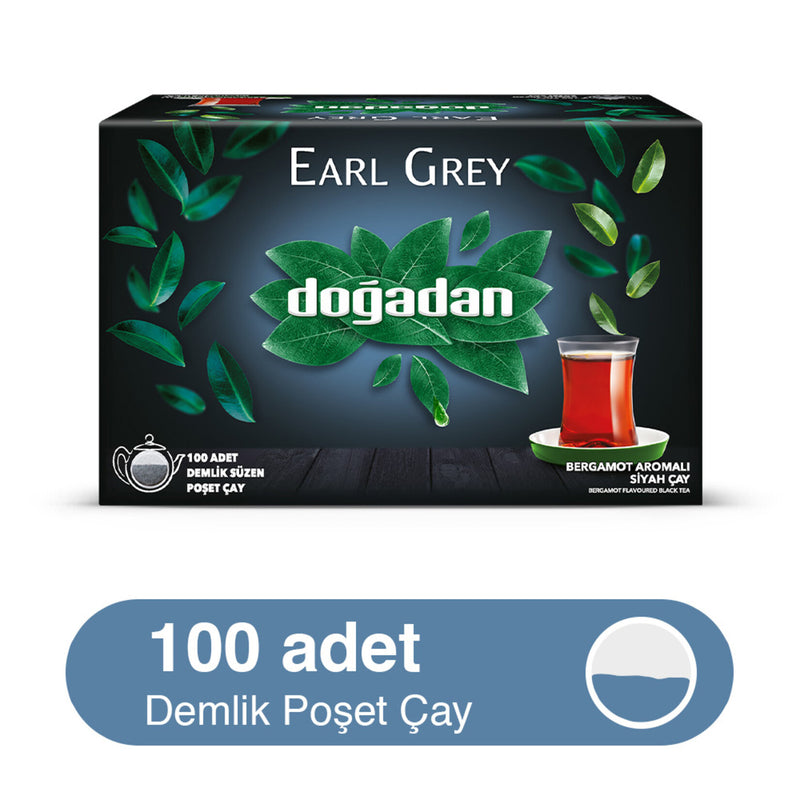 Doğadan Earl Grey Black Tea 50pcs (Bardak Poşet Çay 50'li) 100g
