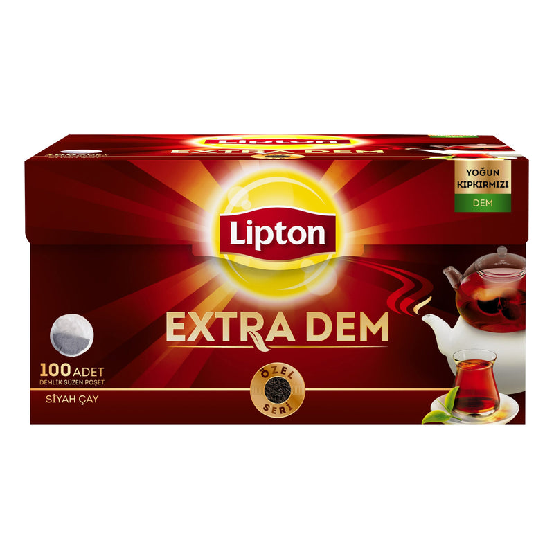 Lipton Extra Brew Black Teapot Teabags (Extra Dem Demlik Poşet Çay 100'lü) 320g