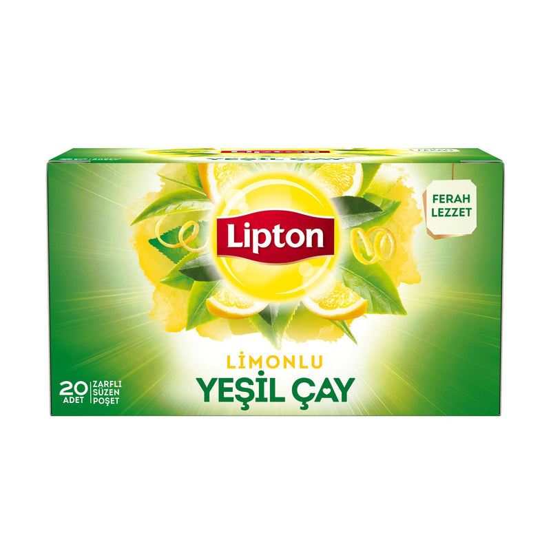 Lipton Lemon Green Tea (Limonlu Yeşil Çay Bardak Poşet 20'li) 30g