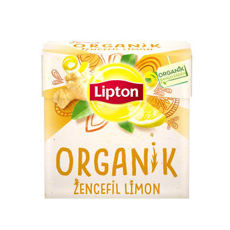 Lipton Organic Ginger-Lemon Tea (Organik Zencefil-Limon Çayı 20'li) 40g