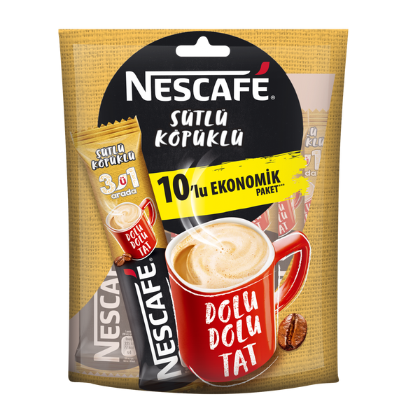 Nescafé 3 in 1 Ice Pack of 10 (3'ü1 Arada Ice 10'lu Paket) 10x13.