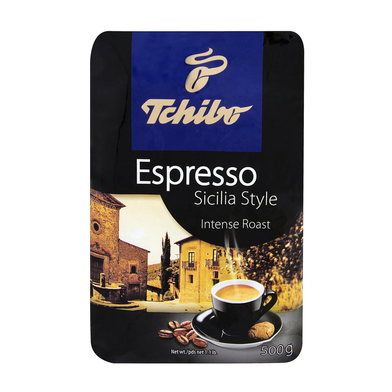 Tchibo Espresso Sicilia Style Intense Roast Coffee (Çekirdek Kahve Espresso) 500g