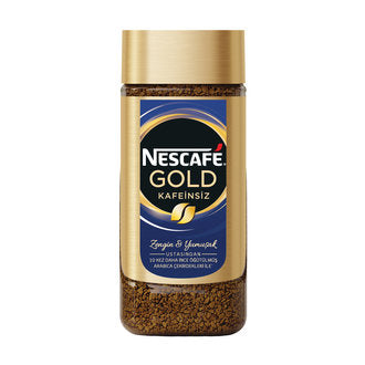 Nescafe Gold Decaf Coffee (Çözünebilir Kahve Kafeinsiz Kavanoz) 100g