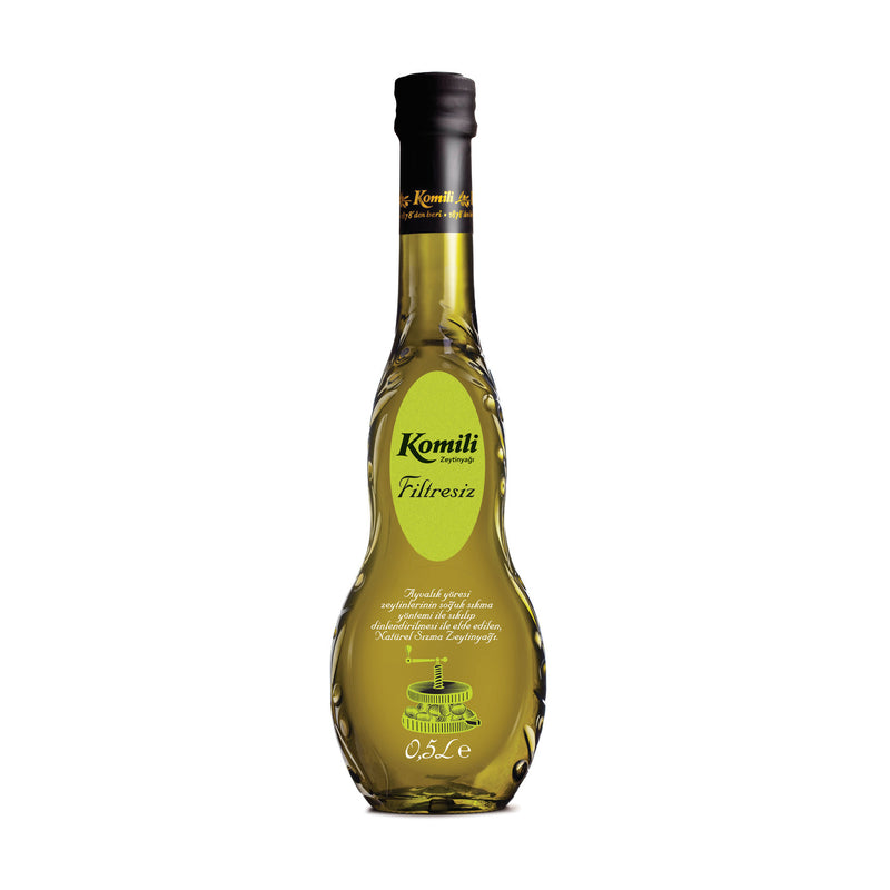 Komili Unfiltered Natural Extra Virgin Olive Oil (Filtresiz Naturel Sızma Zeytinyağı) 500ml