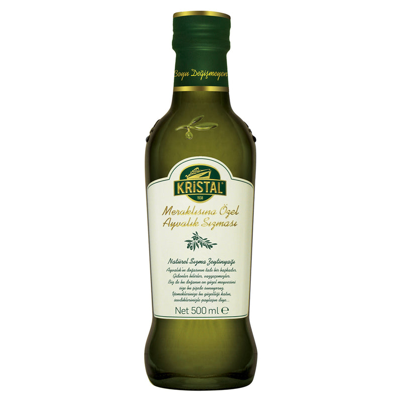 Kristal Extra Virgin Olive Oil (Meraklısına Özel Ayvalık Sızması Cam Şişe) 500ml