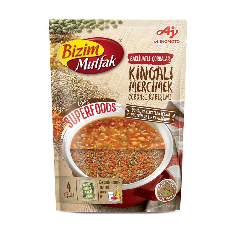 Bizim Mutfak Quinoa Lentil Soup Mix (Kinoalı Mercimek Çorbası Karışım) 102,5g