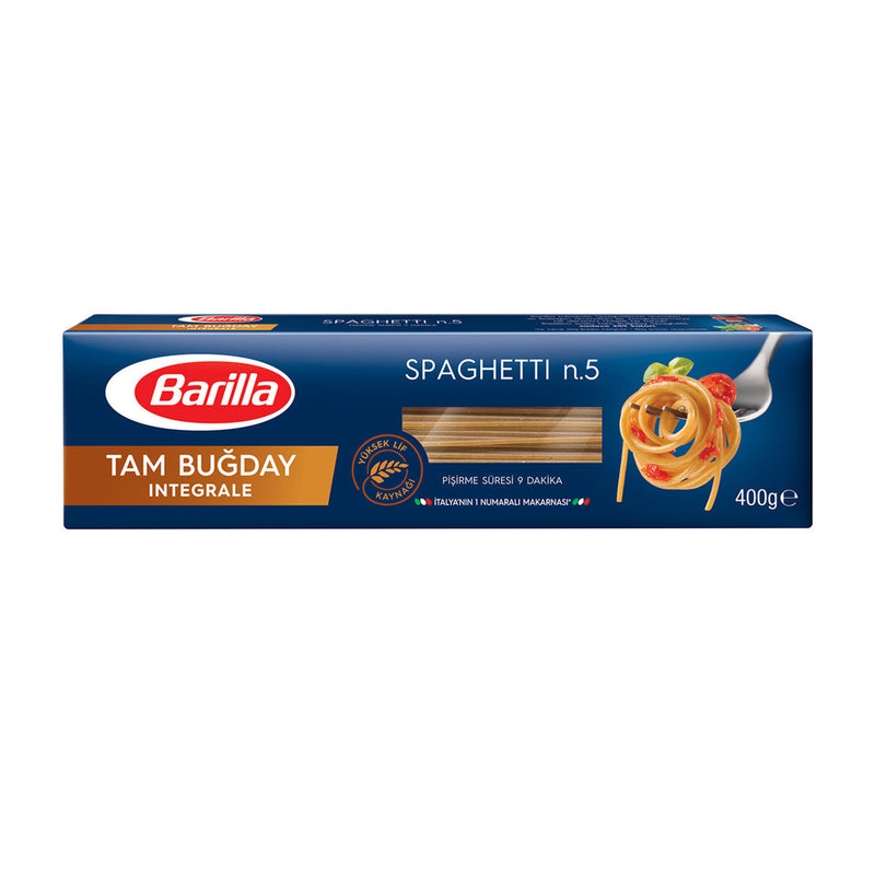 Barilla Whole Wheat Spaghetti Pasta (Makarna) 400g