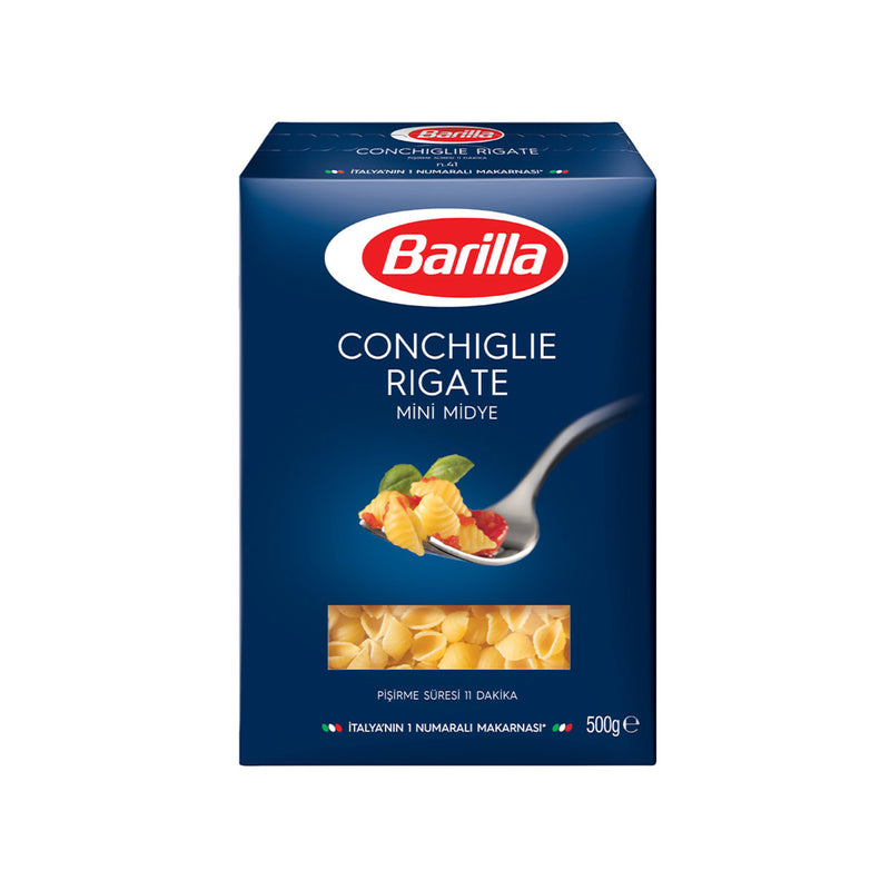 Barilla Conchiglie Shell Pasta (Mini Midye Makarna) 500g
