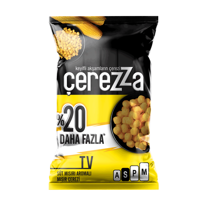 Çerezza Sweet Corn Puffs Super Size (Süt Mısır Süper Boy) 117g
