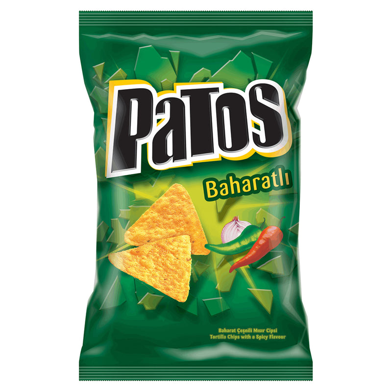 Patos Spicy Corn Chips (Baharat Aroma Çeşnili Mısır Cipsi) 109g