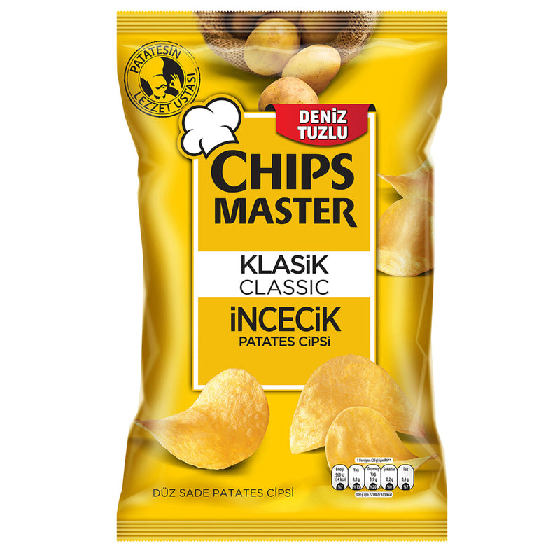 Chips Master Classic Potato Chips (Düz Sade Patates Cipsi) 110g