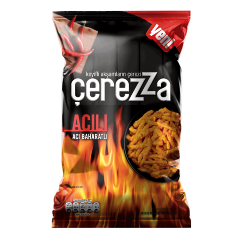 Cerezza Spicy Hot Corn Chips (Aci Baharatli Misir Cerezi) 117g