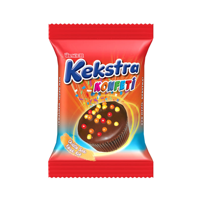 Kekstra Confetti Chocolate Cupcake (Konfeti Kek Kakaolu) 38g